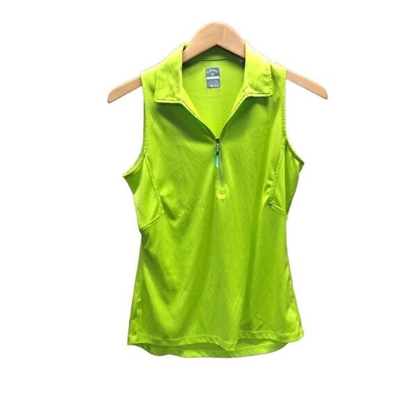 Callaway Neon Lime Green Sleeveless Golf Tank Small (S) - Picture 1 of 3